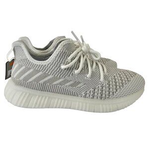 Womens Avia White Mixed Knit Memory Foam Trainer Sneakers Ultra-Lightweight